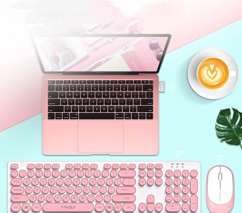 Wireless Set Keyboard And Mouse Office Notebook