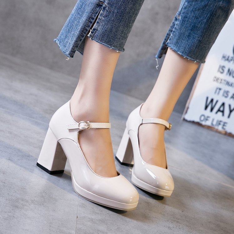 Spring NEW High Heel Low-cut Heel Women's Shoes