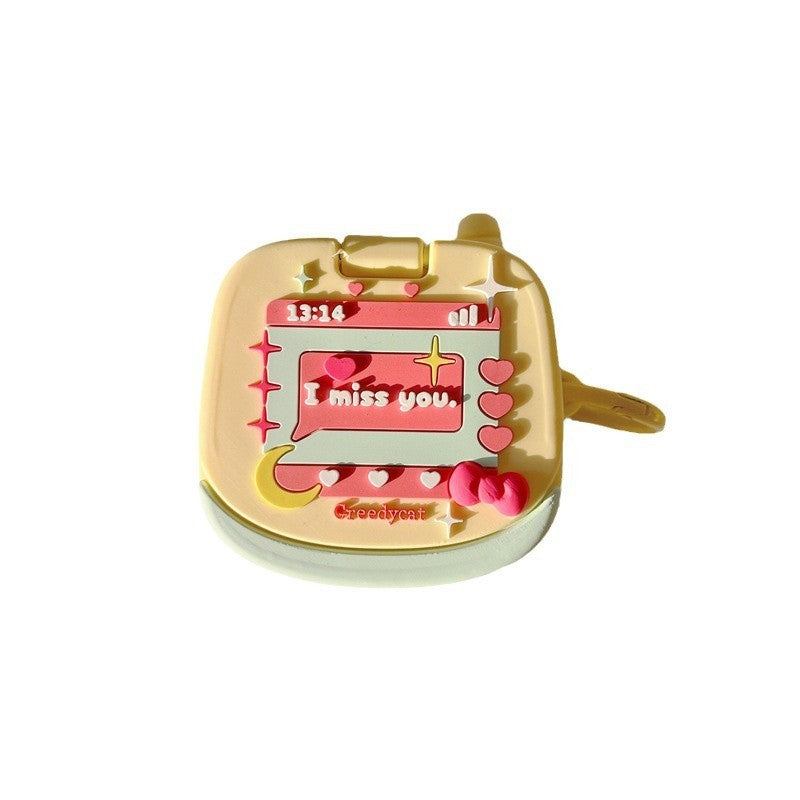 Custard English Flip Wireless Bluetooth Earbuds Case