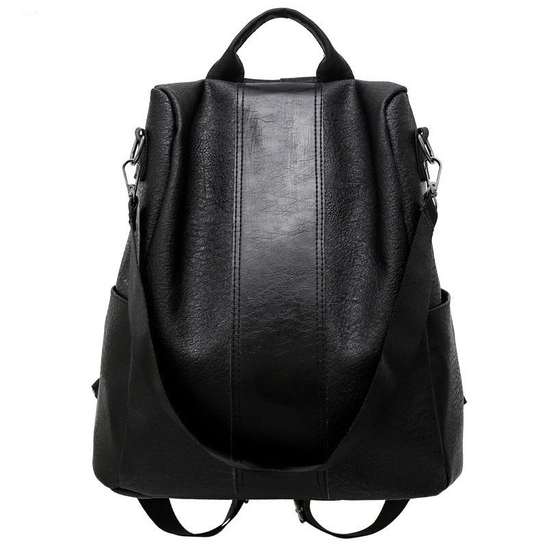 Women’s Solid Color Large Capacity Backpack