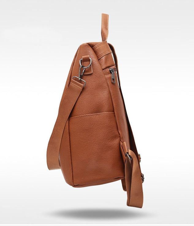 Women’s Solid Color Large Capacity Backpack