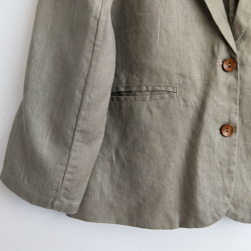 Ladies Fashion Linen Casual Professional Suits