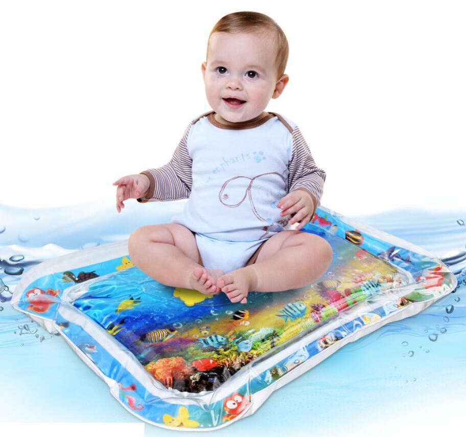 Baby Inflatable Tummy Time Water Mat for Infants | Summer Beach Play Pad Cushion Toy