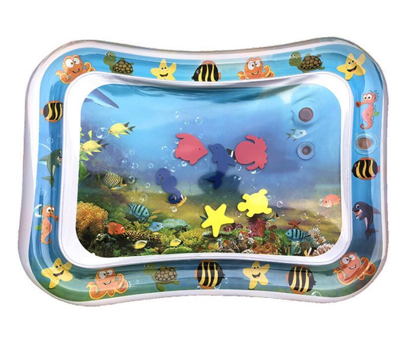 Baby Inflatable Tummy Time Water Mat for Infants | Summer Beach Play Pad Cushion Toy