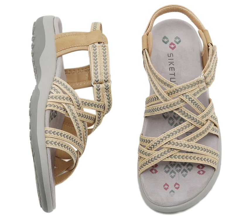 Sports Printed Casual Velcro Plus Size Women's Sandals