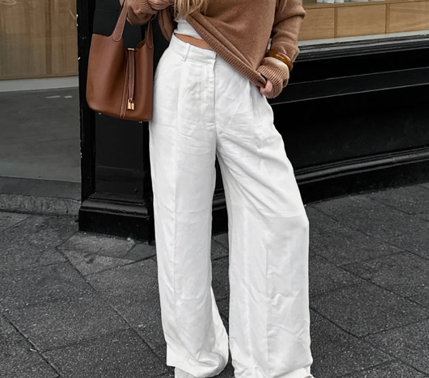 High Waist Wide Leg Pants Trousers Loose