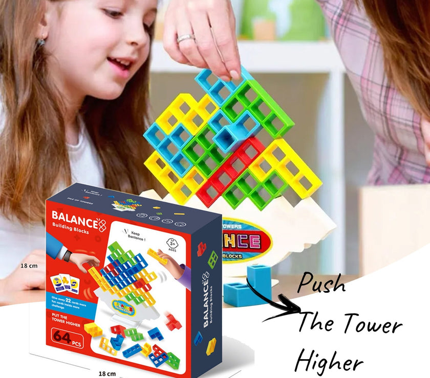 Balance Stacking Board Games Kids Adults Tower Block Toys For Family Parties Travel Games Boys Girls Puzzle Buliding Blocks Toy