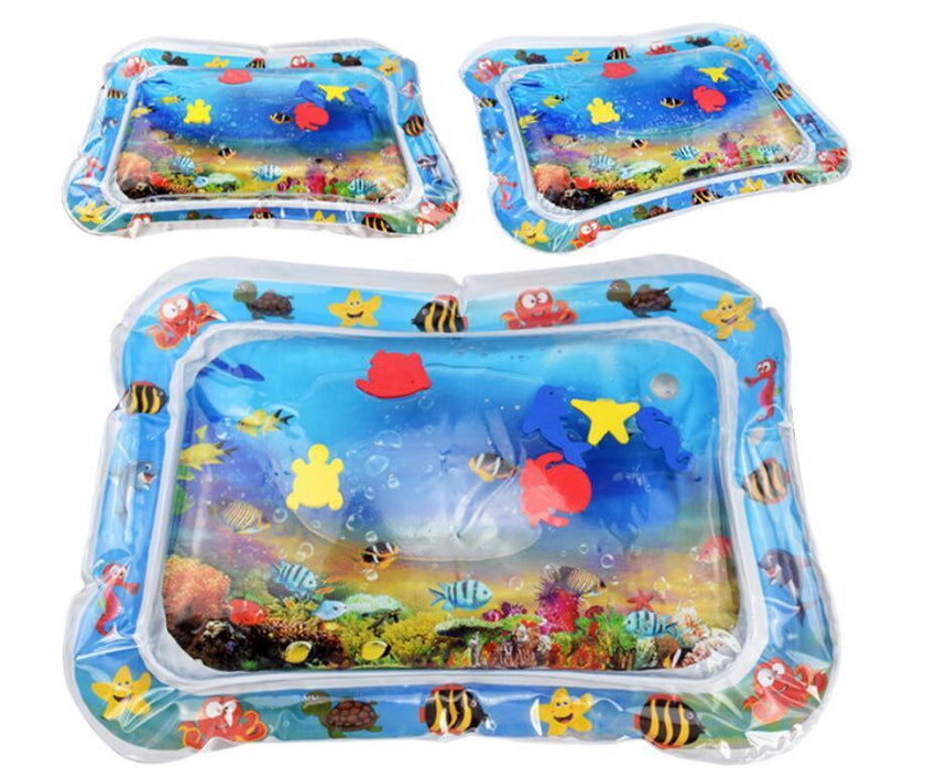 Baby Inflatable Tummy Time Water Mat for Infants | Summer Beach Play Pad Cushion Toy