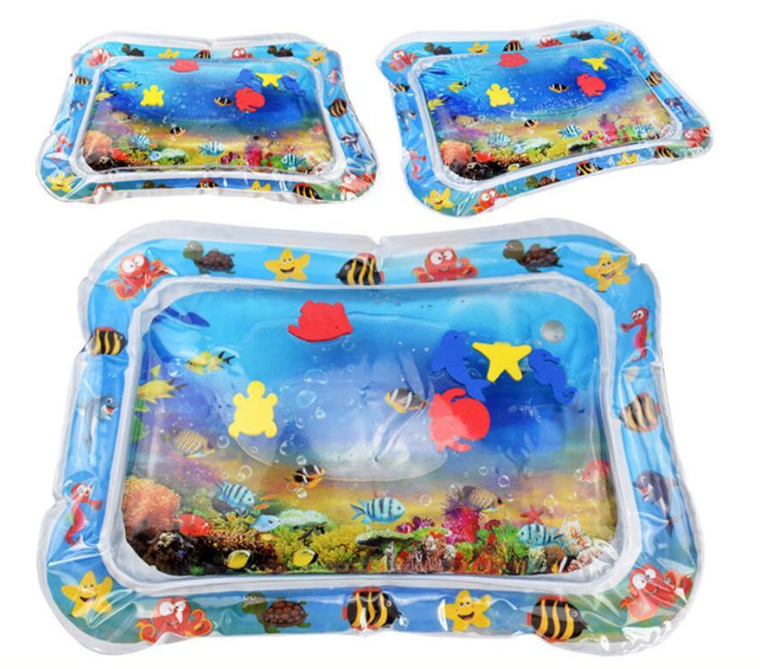 Baby Inflatable Tummy Time Water Mat for Infants | Summer Beach Play Pad Cushion Toy