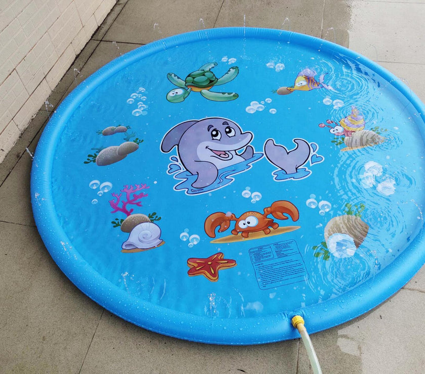 Durable Children's Water Spray Pool Mat Splash Sprinkle Play Pad Mat