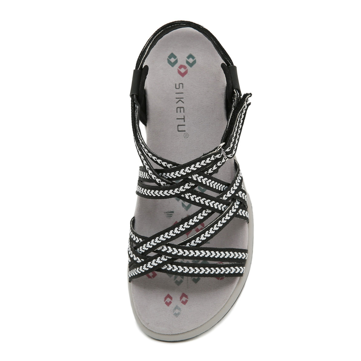 Sports Printed Casual Velcro Plus Size Women's Sandals
