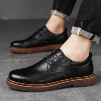 Men's Business Suits And Casual Leather Shoes