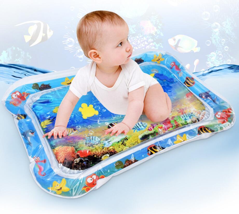 Baby Inflatable Tummy Time Water Mat for Infants | Summer Beach Play Pad Cushion Toy
