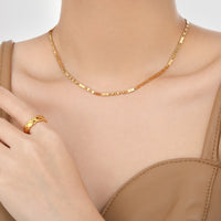 Simple Niche Hammer Pattern Personality Necklace