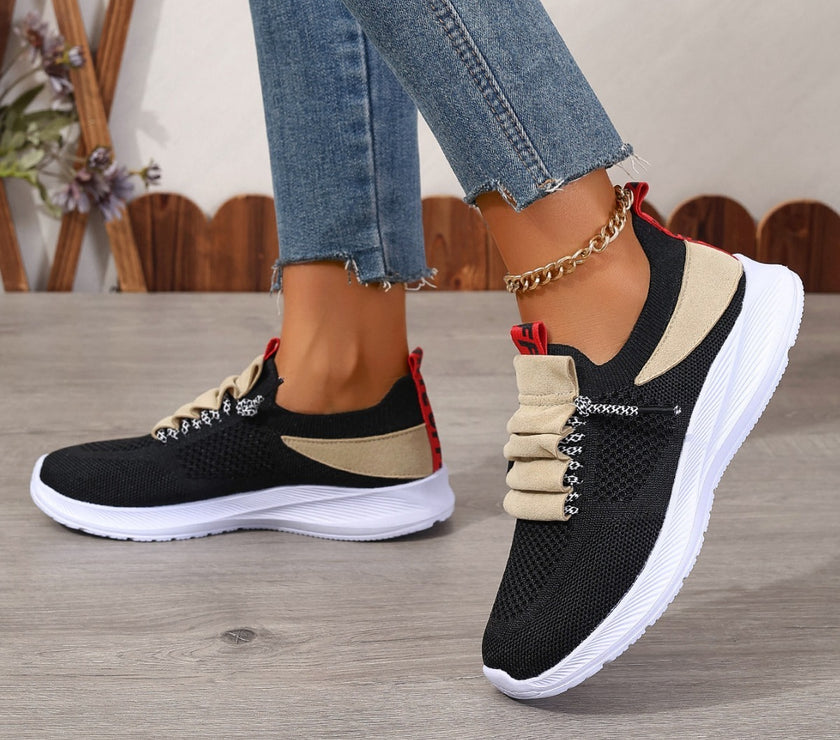 Casual Sneaker Non-slip Wear-resistant Flat Heel Round Toe Running Shoes