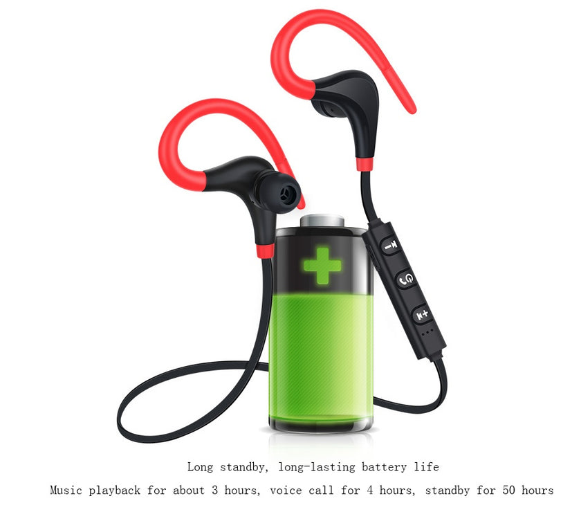 BT-01 Big Horn Sports Bluetooth Headset Bina Bluetooth 4.1 Protocol Wireless Sports Bluetooth Earbuds