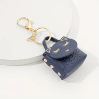 Cute Cat Mini Pu Storage Coin Purse Keychain Pendant