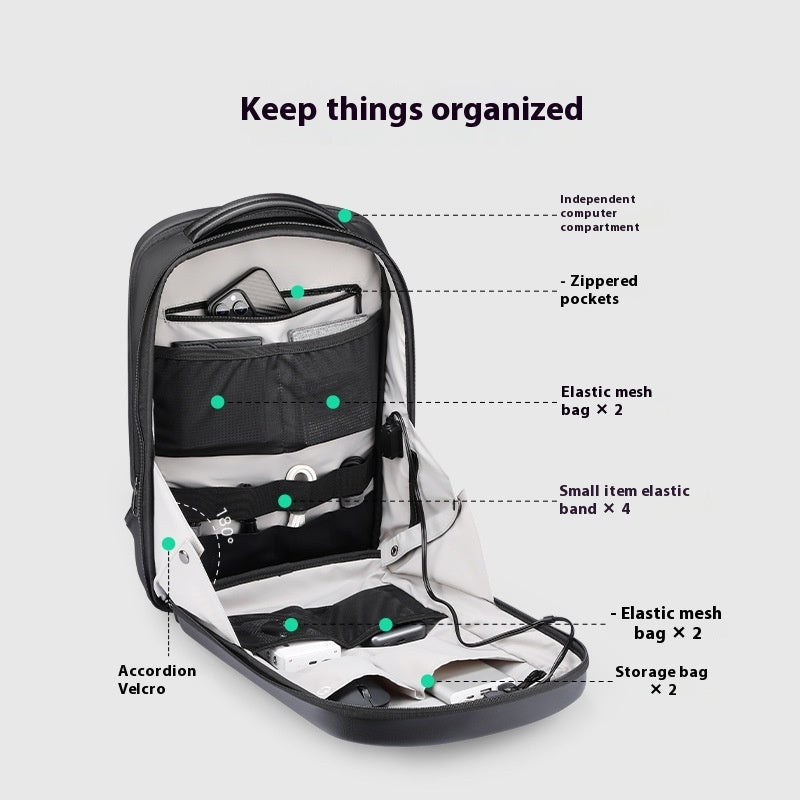 Marco Ledon Hard Shell Backpack For Men