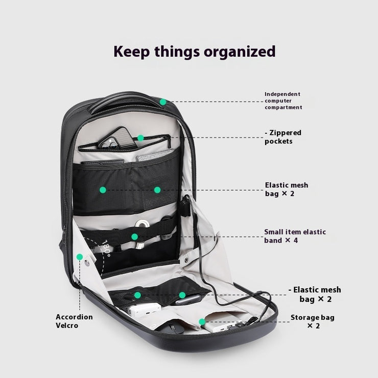 Marco Ledon Hard Shell Backpack For Men
