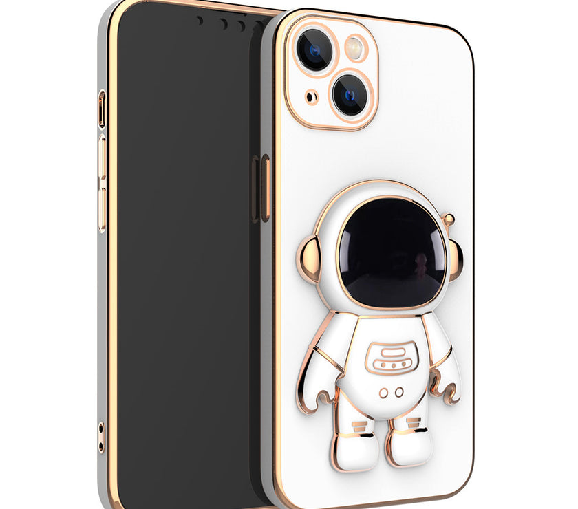 3D Astronaut Phone Case Anti-Drop Electroplating Bracket