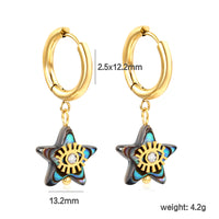 Creative Ear Studs Light Luxury Temperament Abalone Shell Earrings