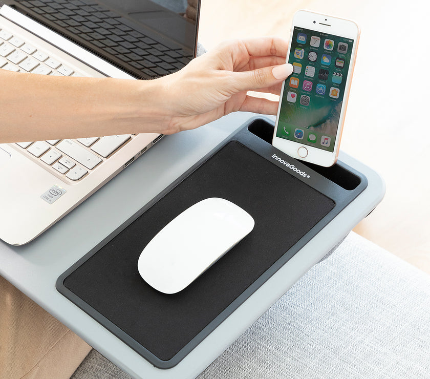 Portable Laptop Desk with XL Cushion Deskion InnovaGoods
