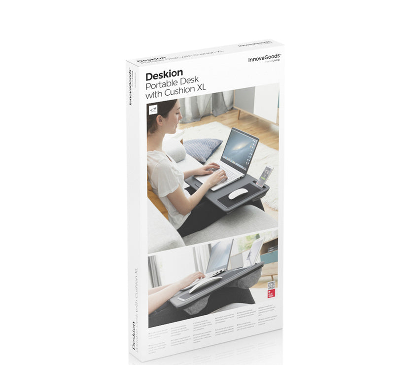 Portable Laptop Desk with XL Cushion Deskion InnovaGoods