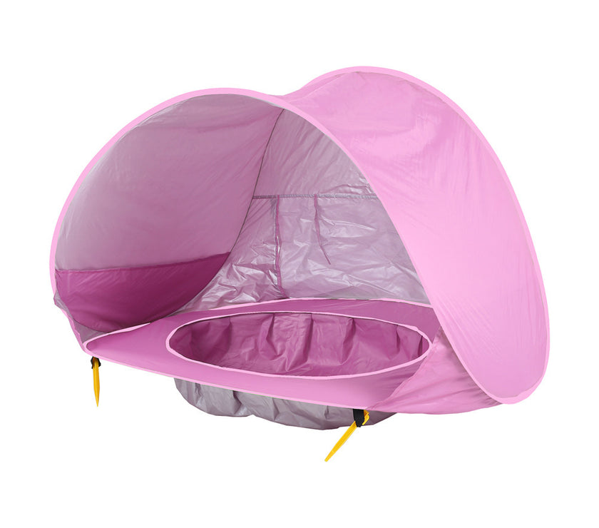 Baby Beach Tent Kids Outdoor Camping Easy Fold Up Waterproof  Up Sun Awning Tent UV-protecting