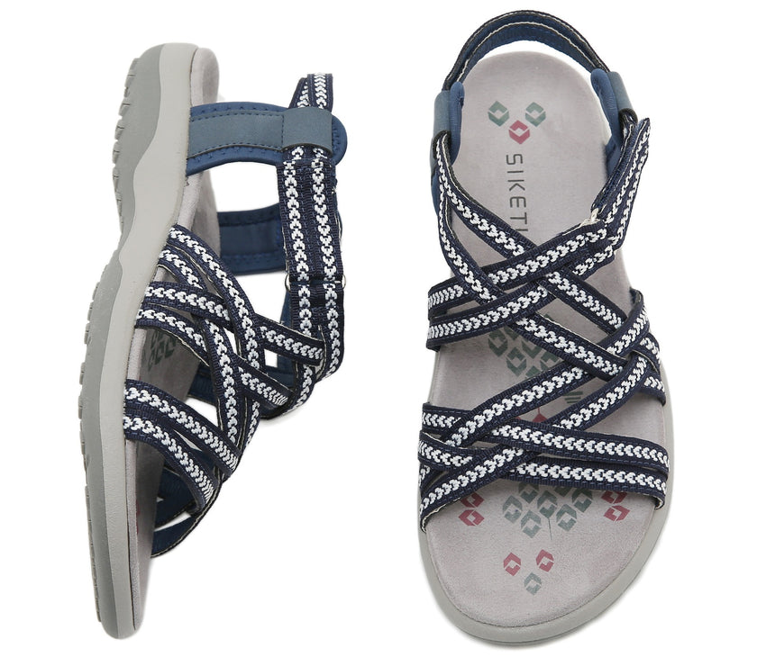 Sports Printed Casual Velcro Plus Size Women's Sandals