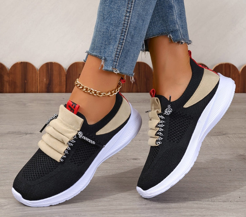Casual Sneaker Non-slip Wear-resistant Flat Heel Round Toe Running Shoes