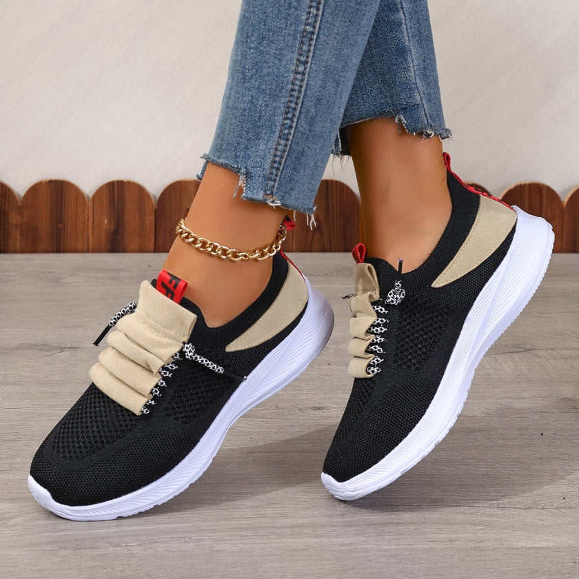 Casual Sneaker Non-slip Wear-resistant Flat Heel Round Toe Running Shoes