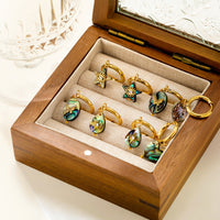 Creative Ear Studs Light Luxury Temperament Abalone Shell Earrings