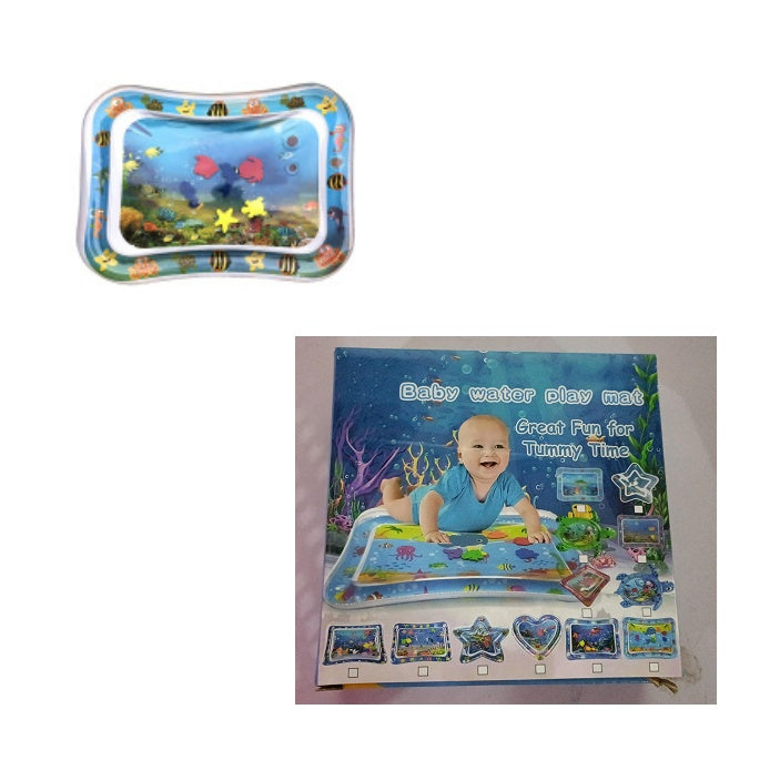 Baby Inflatable Tummy Time Water Mat for Infants | Summer Beach Play Pad Cushion Toy