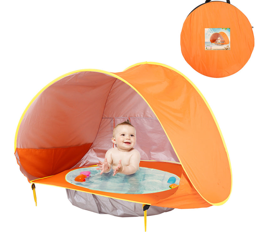 Baby Beach Tent Kids Outdoor Camping Easy Fold Up Waterproof  Up Sun Awning Tent UV-protecting
