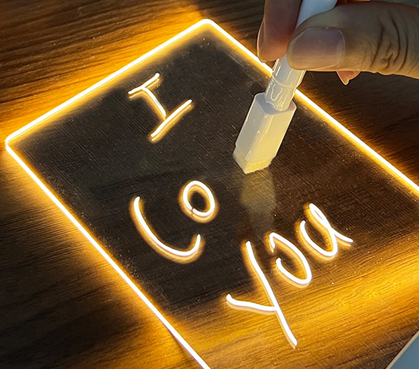Creative Note Board Creative Led Night Light USB Message Board Holiday Light With Pen Gift For Children Girlfriend Decoration Night Lamp