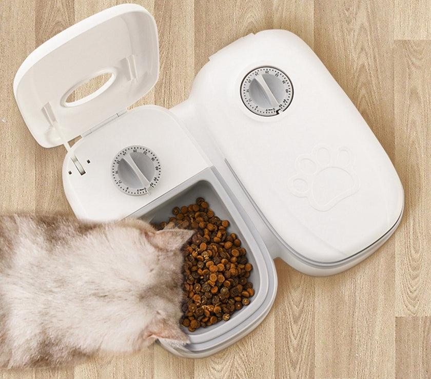 Automatic Pet Feeder Smart Food Dispenser For Cats Dogs Timer Stainless Steel Bowl Auto Dog Cat Pet Feeding Pets Supplies