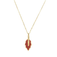 Leaf Enamel Necklace Light Luxury High-grade Exquisite