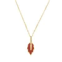Leaf Enamel Necklace Light Luxury High-grade Exquisite