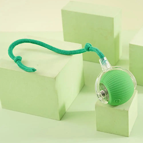 Electric Cat Ball Toys Automatic Rolling Ball Faux Tail Rechargeable