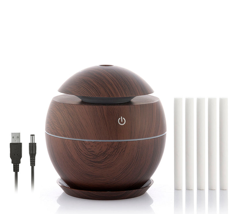 Mini Humidifier Scent Diffuser Dark Walnut InnovaGoods