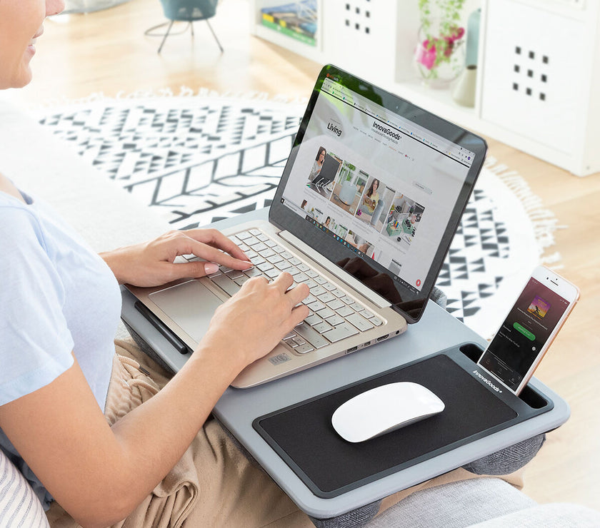 Portable Laptop Desk with XL Cushion Deskion InnovaGoods