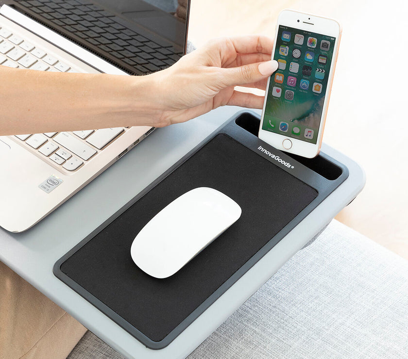 Portable Laptop Desk with XL Cushion Deskion InnovaGoods
