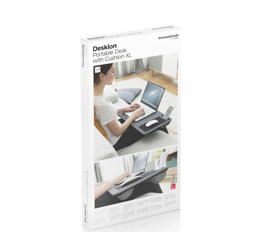 Portable Laptop Desk with XL Cushion Deskion InnovaGoods
