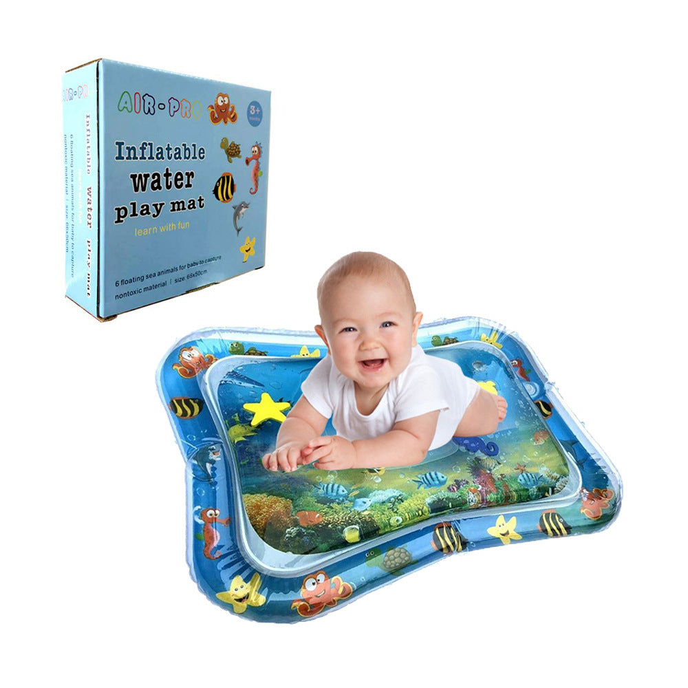 Baby Inflatable Tummy Time Water Mat for Infants | Summer Beach Play Pad Cushion Toy