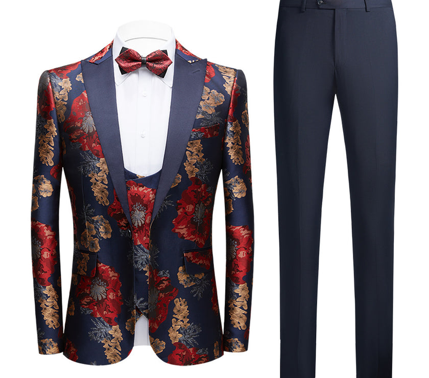 Men's Business Casual Business Host Wedding Suits
