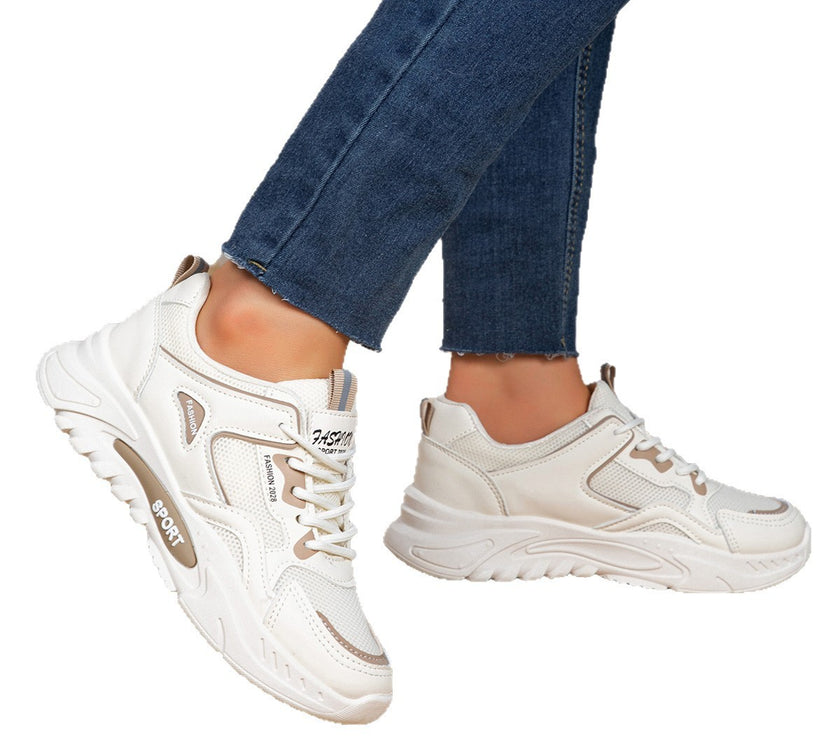 Versatile Casual Platform Mesh Elevator Breathable Sneaker