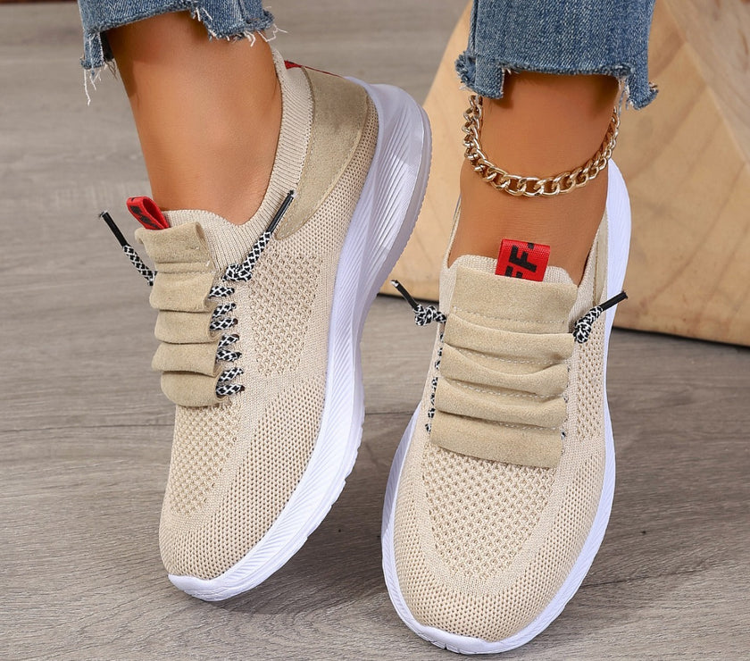 Casual Sneaker Non-slip Wear-resistant Flat Heel Round Toe Running Shoes