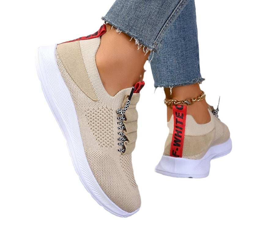 Casual Sneaker Non-slip Wear-resistant Flat Heel Round Toe Running Shoes