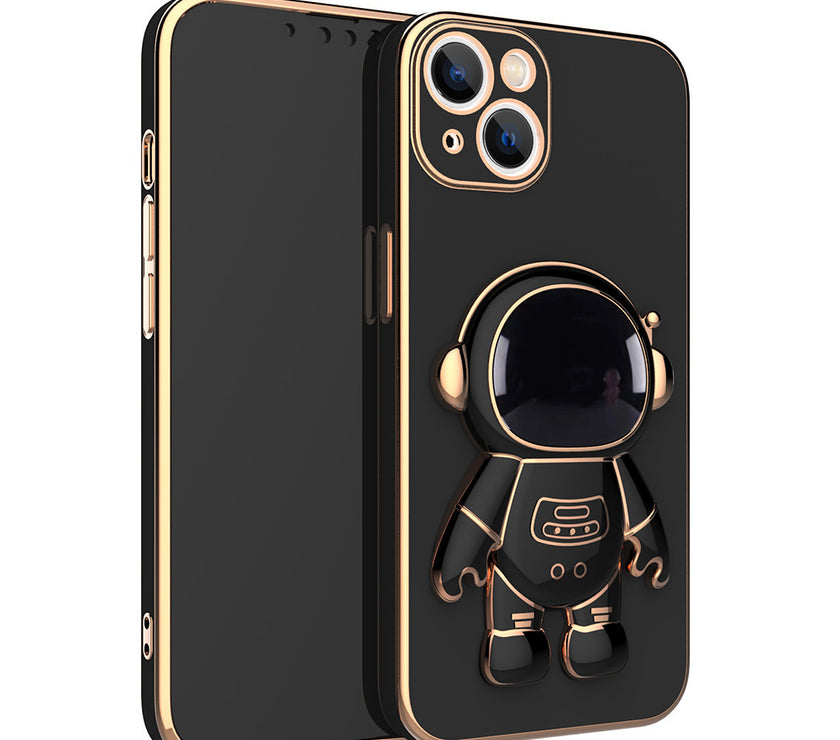 3D Astronaut Phone Case Anti-Drop Electroplating Bracket