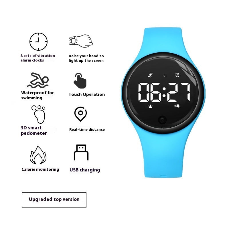 Electronic Watch Male Junior High School Student Female Silent Vibration Alarm Clock